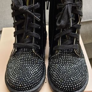 Girls Blumarine Baby Black Rhinestone  Comb